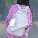 Maxbell Travel Backpack Nylon Casual Water Resistant for Women Camping Shopping Beige