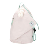 Maxbell Travel Backpack Nylon Casual Water Resistant for Women Camping Shopping Beige