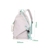 Maxbell Travel Backpack Nylon Casual Water Resistant for Women Camping Shopping Beige