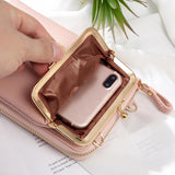 Maxbell Cell Phone Purse PU Durable for Lipstick Cellphone Girls