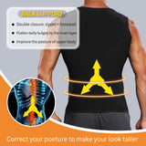 Maxbell Men's Sweat Sauna Vest Sweat Enhancing Vest Shapewear Sports Vest Fat Burner L XL