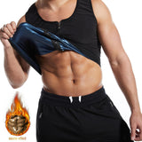 Maxbell Men's Sweat Sauna Vest Sweat Enhancing Vest Shapewear Sports Vest Fat Burner L XL