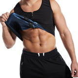 Maxbell Men's Sweat Sauna Vest Sweat Enhancing Vest Shapewear Sports Vest Fat Burner L XL