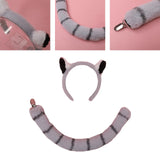 Maxbell Raccoon Ears and Tail Set Costume Party Fancy Dress Animal Themed Parties