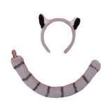 Maxbell Raccoon Ears and Tail Set Costume Party Fancy Dress Animal Themed Parties