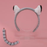 Maxbell Raccoon Ears and Tail Set Costume Party Fancy Dress Animal Themed Parties