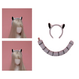 Maxbell Raccoon Ears and Tail Set Costume Party Fancy Dress Animal Themed Parties