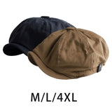 Maxbell Breathable Mens Newsboy Hat Soft 8 Panels Headwear for Fall Travel Spring M Size Black