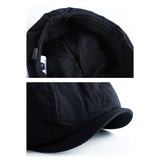 Maxbell Breathable Mens Newsboy Hat Soft 8 Panels Headwear for Fall Travel Spring M Size Black