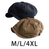 Maxbell Breathable Mens Newsboy Hat Soft 8 Panels Headwear for Fall Travel Spring M Size Black