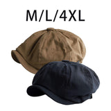 Maxbell Breathable Mens Newsboy Hat Soft 8 Panels Headwear for Fall Travel Spring M Size Black