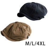 Maxbell Breathable Mens Newsboy Hat Soft 8 Panels Headwear for Fall Travel Spring M Size Black