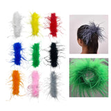 Maxbell Slap Bracelets Accessories Feather Hair Band Anklet Wristband Cuff Sleeves White