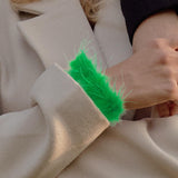 Maxbell Slap Bracelets Accessories Feather Hair Band Anklet Wristband Cuff Sleeves Green