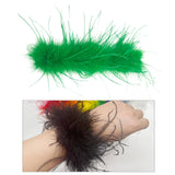 Maxbell Slap Bracelets Accessories Feather Hair Band Anklet Wristband Cuff Sleeves Green
