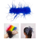 Maxbell Slap Bracelets Accessories Feather Hair Band Anklet Wristband Cuff Sleeves Blue