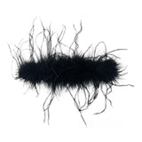 Maxbell Slap Bracelets Accessories Feather Hair Band Anklet Wristband Cuff Sleeves Black