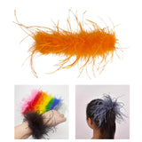 Maxbell Slap Bracelets Accessories Feather Hair Band Anklet Wristband Cuff Sleeves Orange
