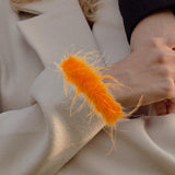 Maxbell Slap Bracelets Accessories Feather Hair Band Anklet Wristband Cuff Sleeves Orange