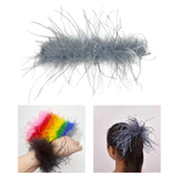 Maxbell Slap Bracelets Accessories Feather Hair Band Anklet Wristband Cuff Sleeves Grey