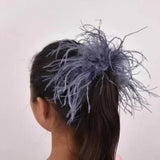 Maxbell Slap Bracelets Accessories Feather Hair Band Anklet Wristband Cuff Sleeves Grey