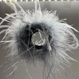 Maxbell Slap Bracelets Accessories Feather Hair Band Anklet Wristband Cuff Sleeves Grey