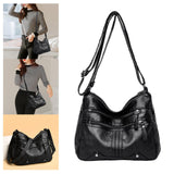Maxbell Women Shoulder Bag Adjustable Strap Tote for Lady Girls Umbrellas black