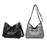 Maxbell Women Shoulder Bag Adjustable Strap Tote for Lady Girls Umbrellas black