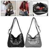 Maxbell Women Shoulder Bag Adjustable Strap Tote for Lady Girls Umbrellas black