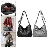 Maxbell Women Shoulder Bag Adjustable Strap Tote for Lady Girls Umbrellas black