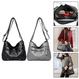 Maxbell Women Shoulder Bag Adjustable Strap Tote for Lady Girls Umbrellas black