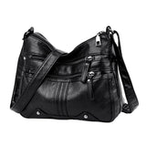 Maxbell Women Shoulder Bag Adjustable Strap Tote for Lady Girls Umbrellas black