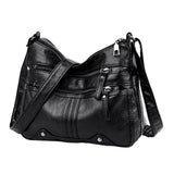 Maxbell Women Shoulder Bag Adjustable Strap Tote for Lady Girls Umbrellas black