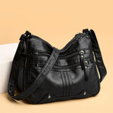 Maxbell Women Shoulder Bag Adjustable Strap Tote for Lady Girls Umbrellas black