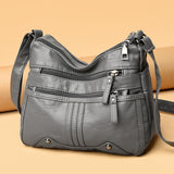 Maxbell Women Shoulder Bag Adjustable Strap Tote for Lady Girls Umbrellas gray