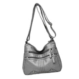 Maxbell Women Shoulder Bag Adjustable Strap Tote for Lady Girls Umbrellas gray