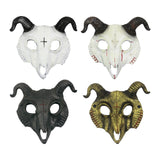 Maxbell Novelty Halloween Cosplay Mask Carnival Party Props Scary Mask for Halloween White