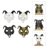 Maxbell Novelty Halloween Cosplay Mask Carnival Party Props Scary Mask for Halloween White