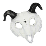 Maxbell Novelty Halloween Cosplay Mask Carnival Party Props Scary Mask for Halloween White