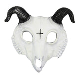 Maxbell Novelty Halloween Cosplay Mask Carnival Party Props Scary Mask for Halloween White