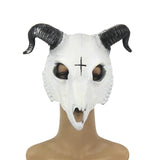 Maxbell Novelty Halloween Cosplay Mask Carnival Party Props Scary Mask for Halloween White