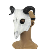 Maxbell Novelty Halloween Cosplay Mask Carnival Party Props Scary Mask for Halloween White