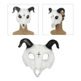 Maxbell Novelty Halloween Cosplay Mask Carnival Party Props Scary Mask for Halloween White