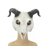 Maxbell Novelty Halloween Cosplay Mask Carnival Party Props Scary Mask for Halloween Beige