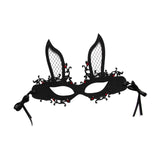 Maxbell Fashion Rabbit Mask Costume Accessories Half Face for Easter Carnival Women