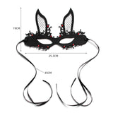 Maxbell Fashion Rabbit Mask Costume Accessories Half Face for Easter Carnival Women