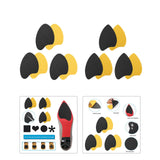 Maxbell Non Slip Shoes Pads Rubber Anti Noise Reduction High Heels Adhesive pointed