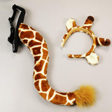 Maxbell Cosplay Tail Set Costume Dress up Animal Themed Parties Gift for Birthday Giraffe 2pcs