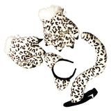 Maxbell Cosplay Tail Set Costume Dress up Animal Themed Parties Gift for Birthday Snow Leopard 4pcs