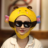 Maxbell Cute Plush Bee Hat Cap Adjustable Headgear for Photo Props Women Girls